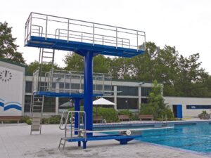 Tour de plongeoir de 5 m en acier inoxydable R270f pour planche