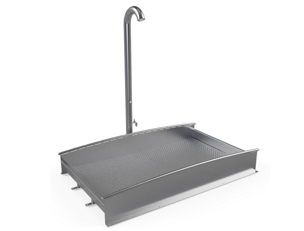 Walk-through basin in stainless steel R005-002-10 — ROIGK