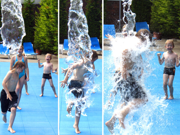 Wasserblume Bluetenwasserrad Kippbluete Kollage I Ihr Experte für Schwimmsportgeräte und Wasserattraktionen für öffentliche Schwimmbäder