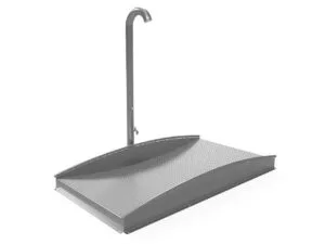 Walk-through trough in stainless steel R005-002-40