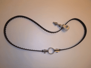 E# 2er Set Zahnriemen mit Spanngabel und Achsschelle R771252-23 (für Walzenverstellung)